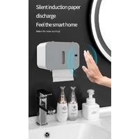 Duvara Monte Otomatik Sensör Doku Kutusu İndüksiyon Rulo Kağıt Havlu Tutucu Banyo Akıllı Doku Kutusu