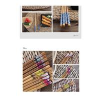 Yıkanabilir Organik Bambu Çin Çubuk Yemek Çubuğu Chopstick 10 Adet